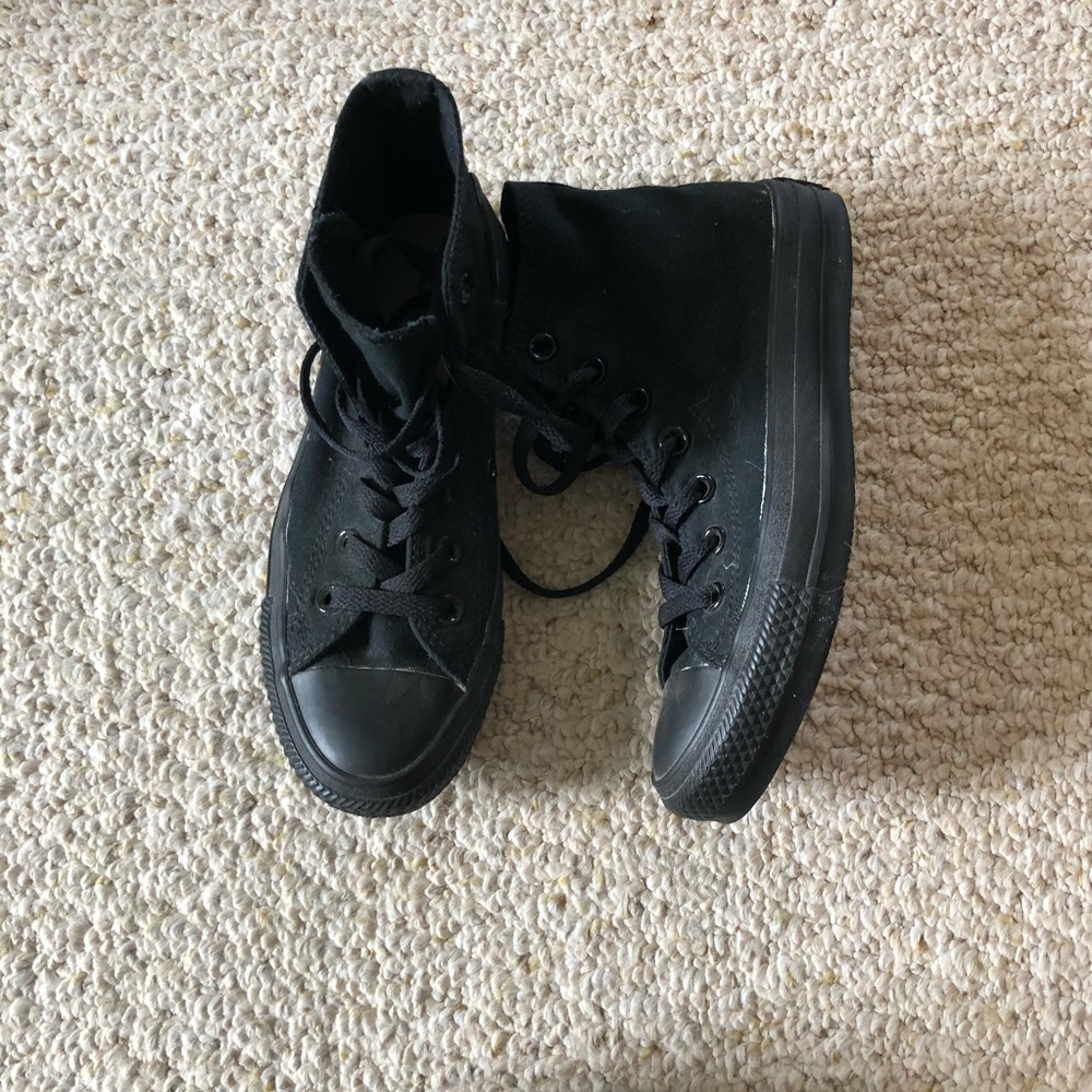 all black converse high top